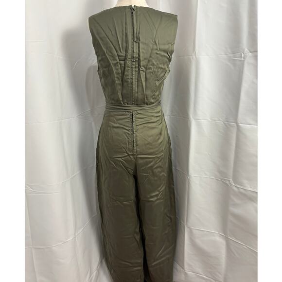 NWT Ettitude Sateen Jumpsuit - Moss - S - Picture 2 of 8